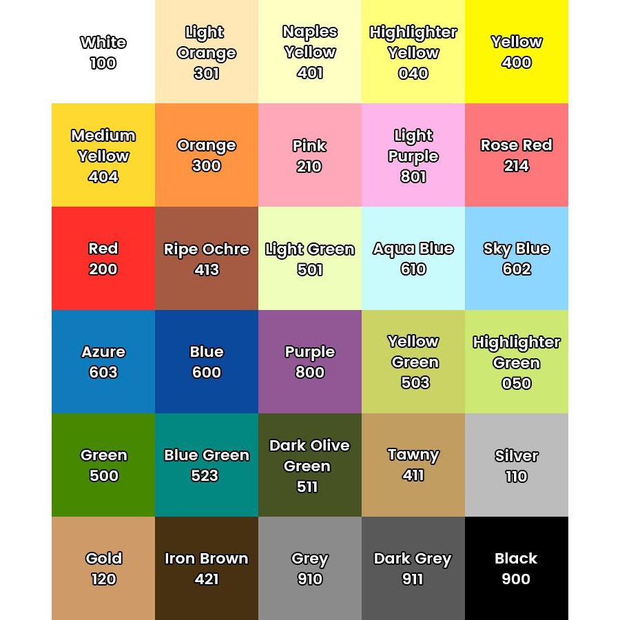 MARCADOR DE PINTURA ACRILICA M&amp;G X UNIDAD 30 COLORES DISPONIBLES