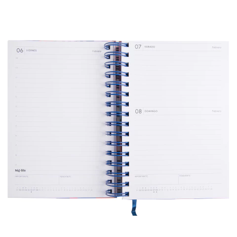 AGENDA BIG LIFE MONOCROMATICA DIARIA 15x21CM.