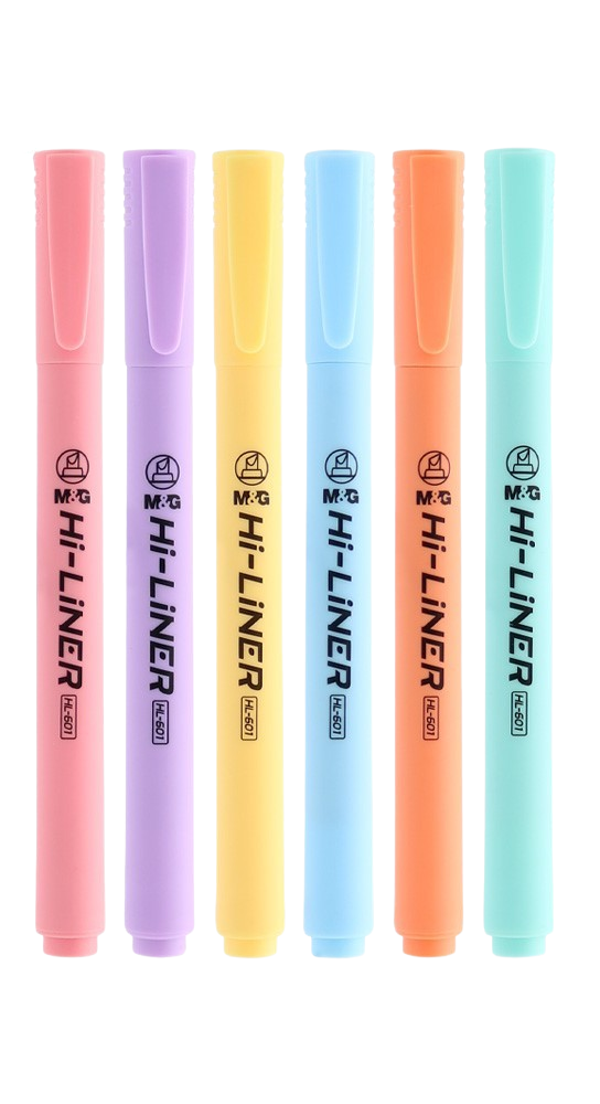 MARCADOR FLUO PASTEL M&amp;G HI-LINER