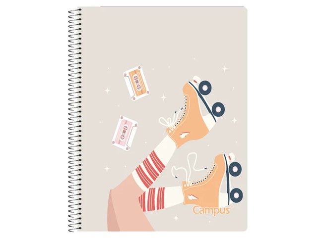 CUADERNOLA CAMPUS FANTASIA TAPA DURA 96 HOJAS PAQ. X 10