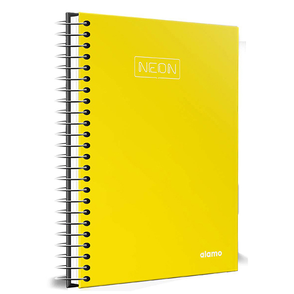 CUADERNOLA ALAMO NEON TAPA DURA 200 HOJAS 19 X 27CM.