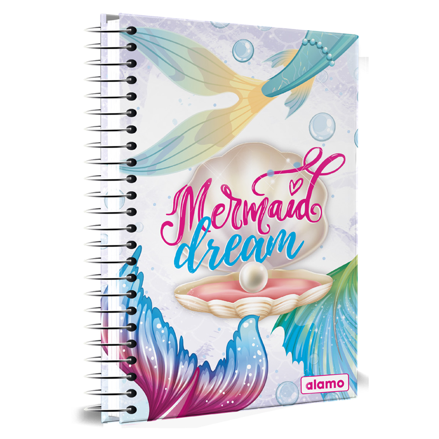 CUADERNOLA ALAMO SIRENITA TAPA DURA 96 HOJAS 19 X 27CM.