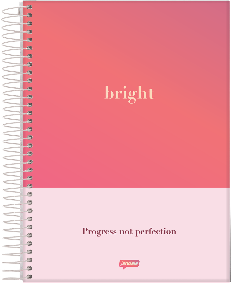 CUADERNO JANDAIA BRIGHT TAPA DURA 14 X 20CM.