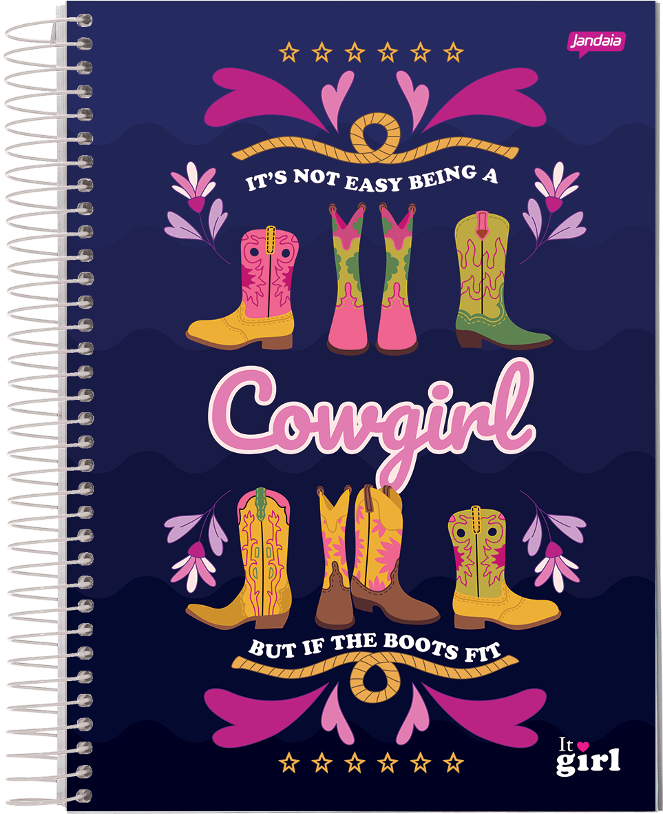 CUADERNO JANDAIA IT GIRL TAPA DURA 14 X 20CM.