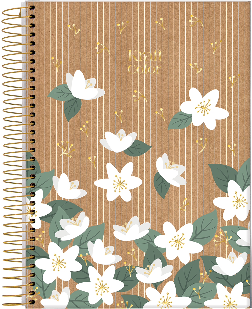 CUADERNOLA JANDAIA KRAFT COLOR TAPA DURA 20 X 27CM. 160 HOJAS