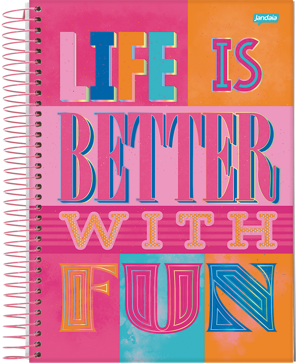 CUADERNOLA JANDAIA BE BOLD TAPA DURA 20 X 27CM. 80 HOJAS