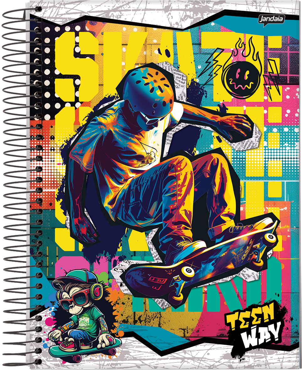 CUADERNOLA JANDAIA TEEN WAY TAPA DURA 20 X 27CM. 200 HOJAS