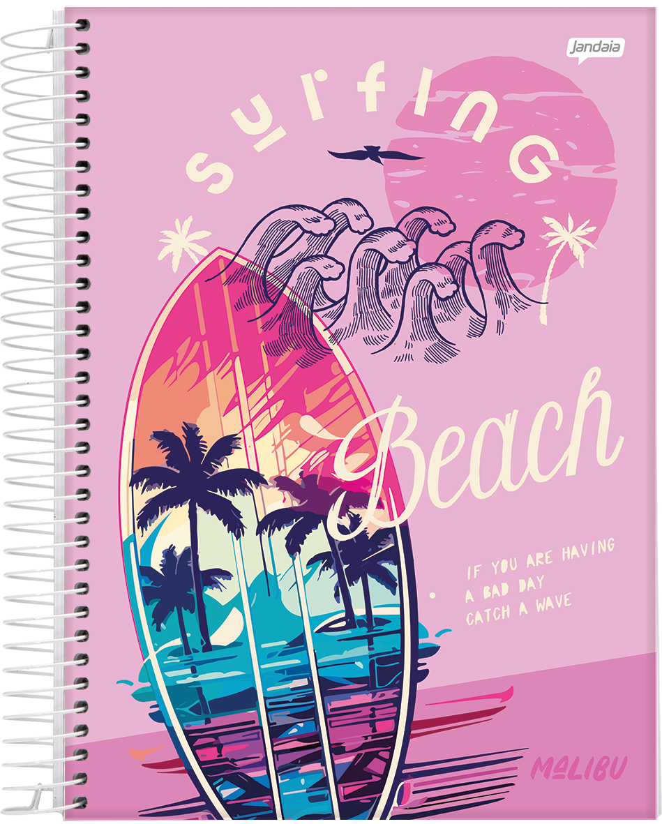 CUADERNOLA JANDAIA CALI-MALIBU TAPA DURA 20 X 27CM. 96 HOJAS