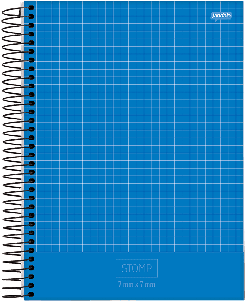 CUADERNOLA JANDAIA STOMP CUADRICULADA TAPA DURA 20 X 27CM. 96 HOJAS