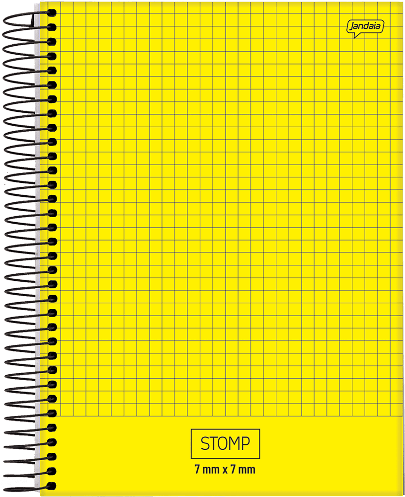 CUADERNOLA JANDAIA STOMP CUADRICULADA TAPA DURA 20 X 27CM. 96 HOJAS