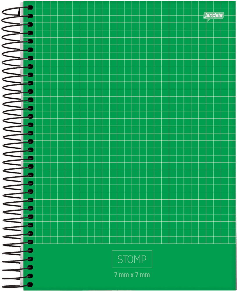 CUADERNOLA JANDAIA STOMP CUADRICULADA TAPA DURA 20 X 27CM. 96 HOJAS