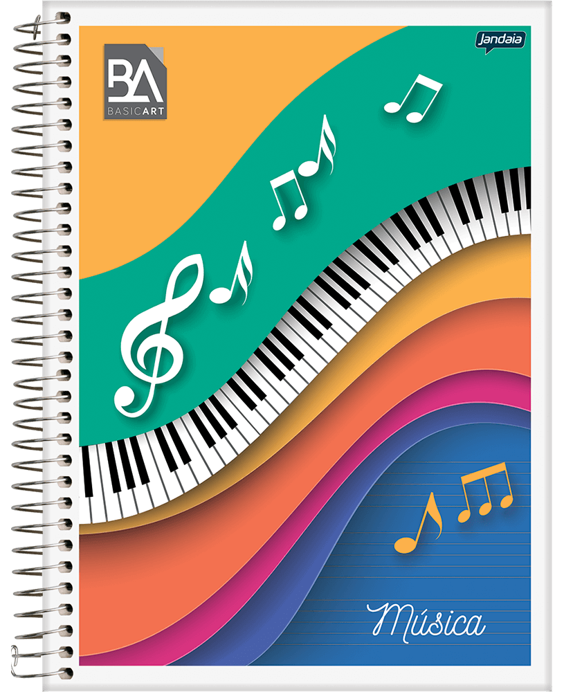 CUADERNOLA JANDAIA  BASIC ART MUSICA PENTAGRAMADO 20 X 27CM. 40 HOJAS