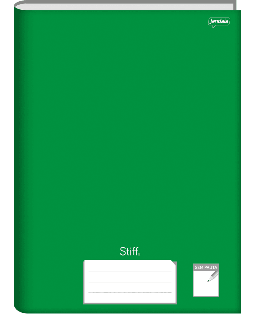 CUADERNOLA JANDAIA STIFF LISA SIN ESPIRAL TAPA DURA 20 X 27CM. 96 HOJAS