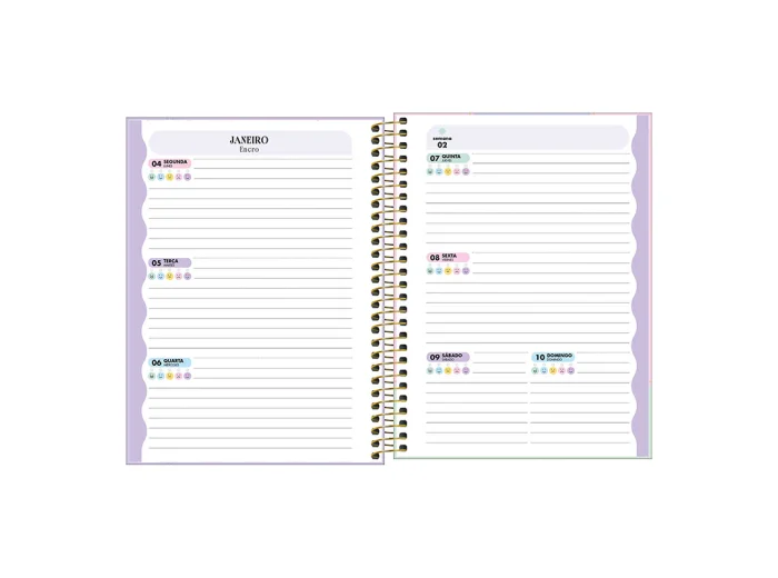 AGENDA TILIBRA HAPPY SEMANAL 17X24 C/ESPIRAL