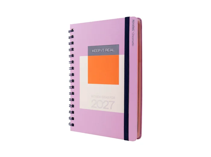 AGENDA MOOVING CHROMATIC SEMANAL C/ESPIRAL 15 X 21 CM.