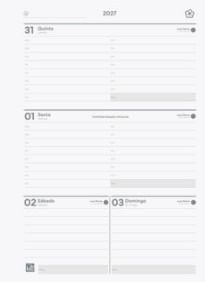 AGENDA JANDAIA OFFICE SEMANAL C/ESPIRAL Y ELASTCO 17x24 CM.