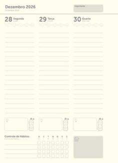 AGENDA JANDAIA KRAFT GOLD SEMANAL CON ESPIRAL 17x24 CM.