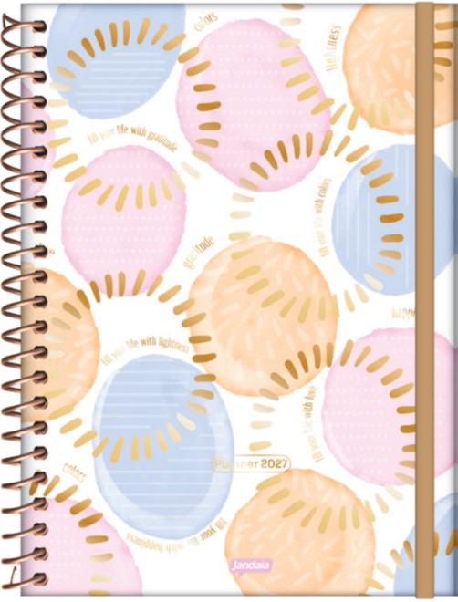 AGENDA JANDAIA LA CREME SEMANAL CON ESPIRAL 17x24 CM.
