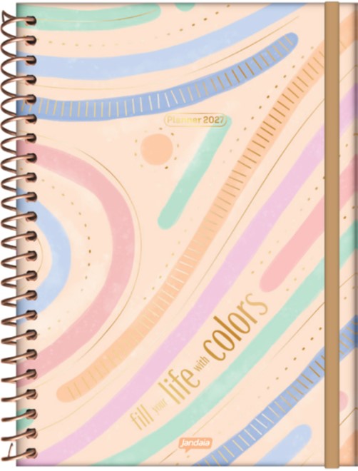 AGENDA JANDAIA LA CREME SEMANAL CON ESPIRAL 17x24 CM.