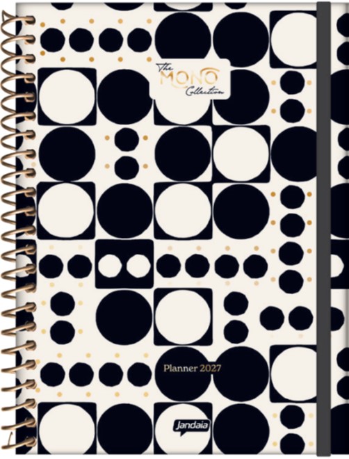 AGENDA JANDAIA MONO SEMANAL CON ESPIRAL 17x24 CM.