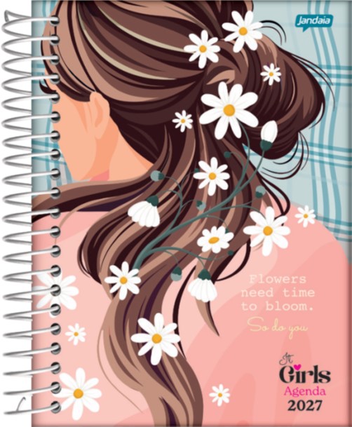 AGENDA JANDAIA IT GIRL DIARIA CON ESPIRAL 13x18 CM.