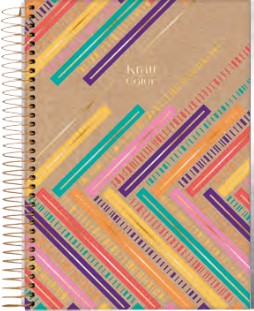 CUADERNO JANDAIA KRAFT COLOR TAPA DURA MINI 10 X 15CM. 80 HOJAS