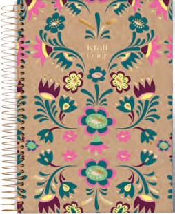 CUADERNOLA JANDAIA KRAFT COLOR TAPA DURA 20 X 27CM. 80 HOJAS