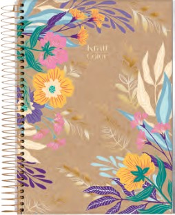 CUADERNO JANDAIA KRAFT COLOR TAPA DURA 17 X 24CM. 160 HOJAS