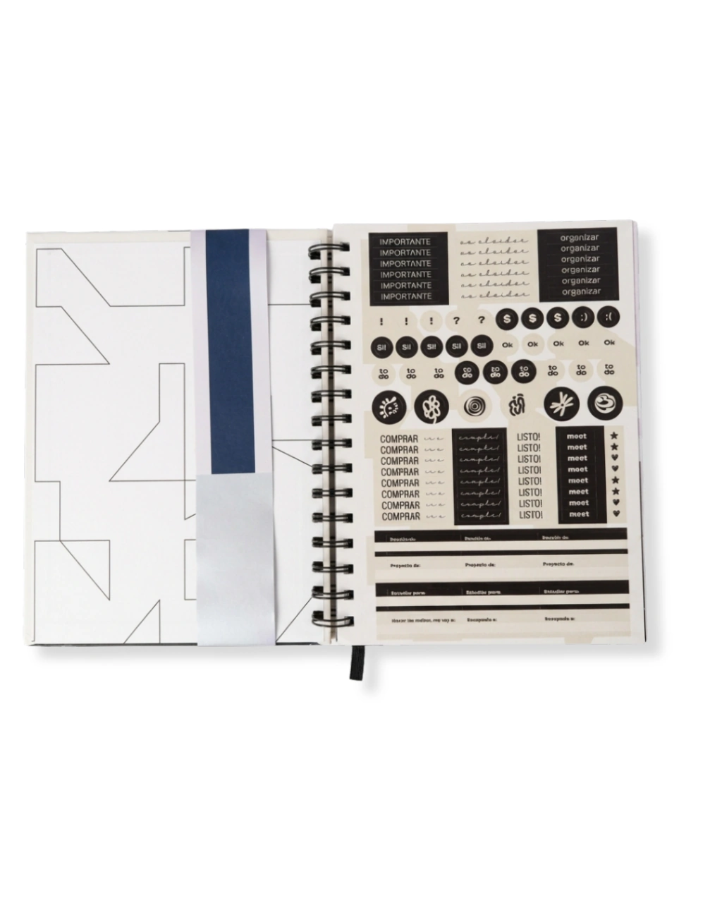 AGENDA BIG LIFE MONOCROMO SEMANAL 16x22CM.