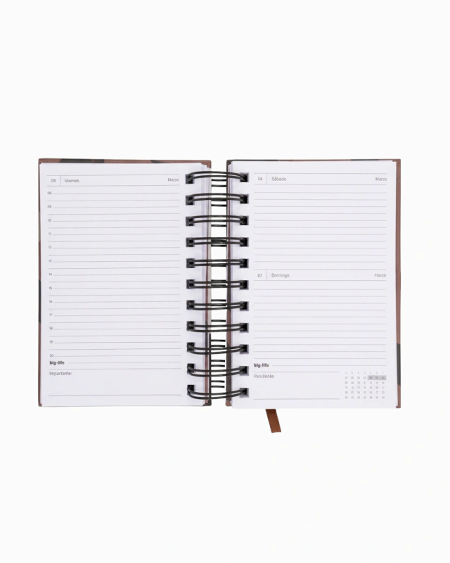 AGENDA BIG LIFE GEO CHOCO DIARIA 10x15CM.