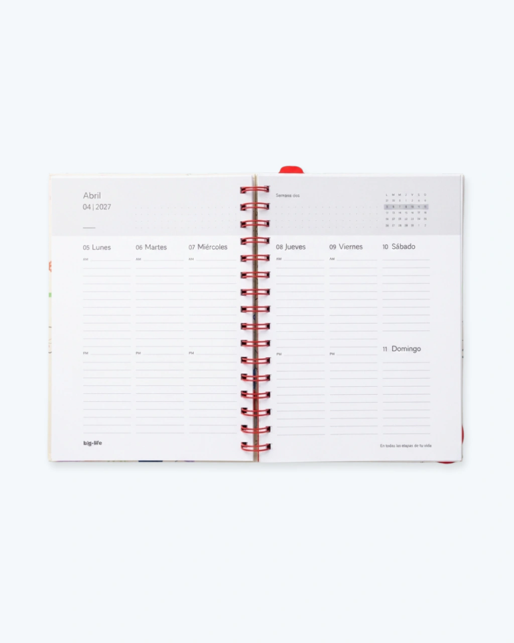 AGENDA BIG LIFE IPANEMA SEMANAL 16x22CM.