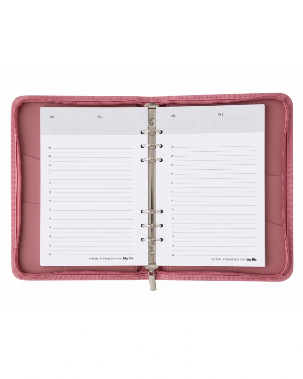 AGENDA BIG LIFE PUFFER DIARIA PERMANENTE 19x24CM.CON CIERRE