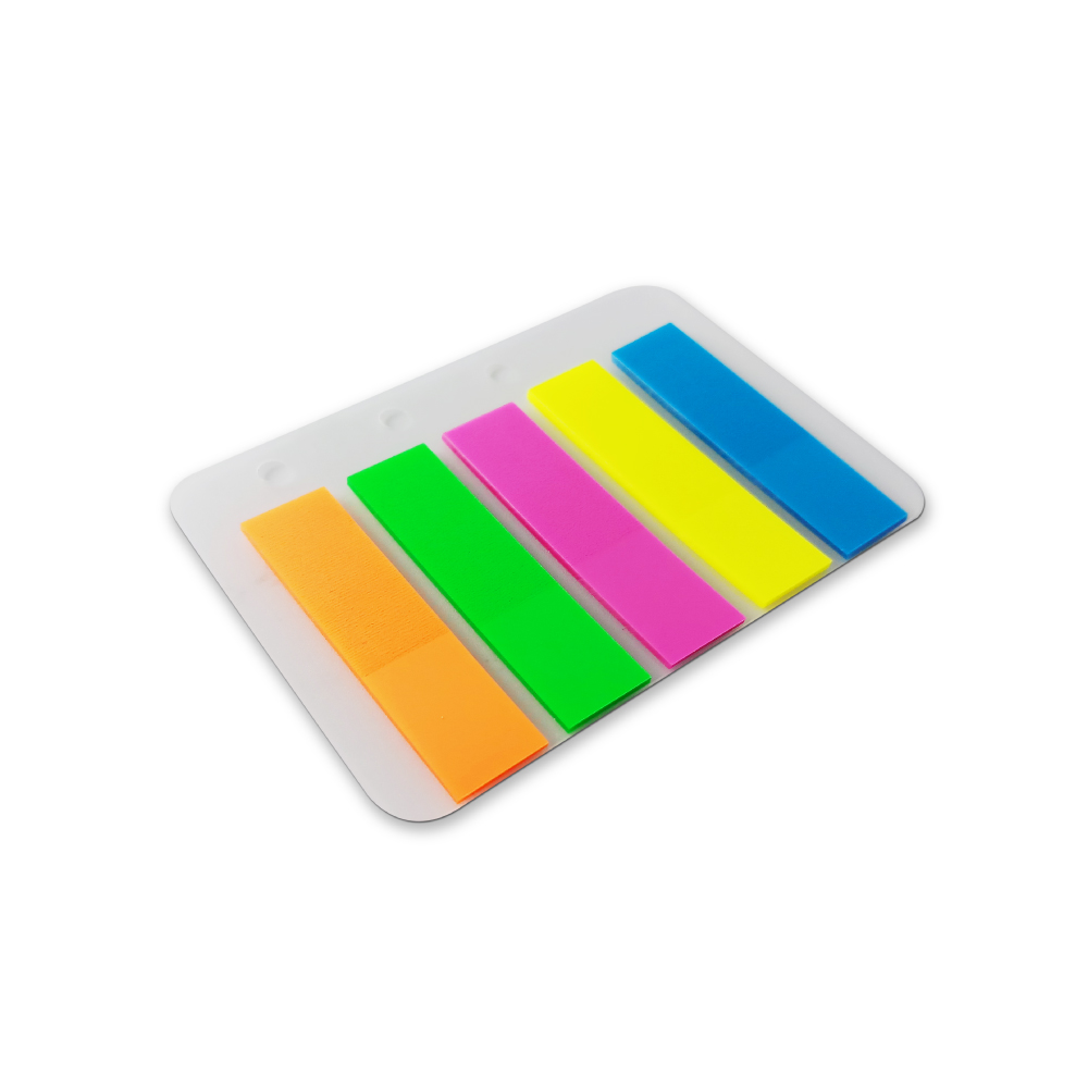 BANDERITAS PLASTICAS M&amp;G X 100 HOJAS FLUO