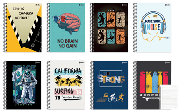 CUADERNOLA ILUSTRA TAPA DURA 96 HOJAS