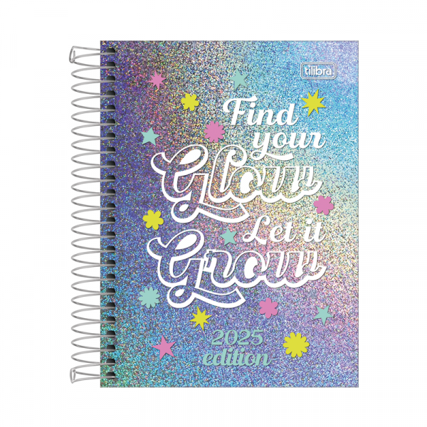 AGENDA TILIBRA GLOW 1 DIA X HOJA 11X16 C/ESPIRAL