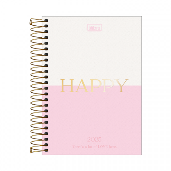 AGENDA TILIBRA HAPPY PASTEL 1 DIA X HOJA 13X19 C/ESPIRAL