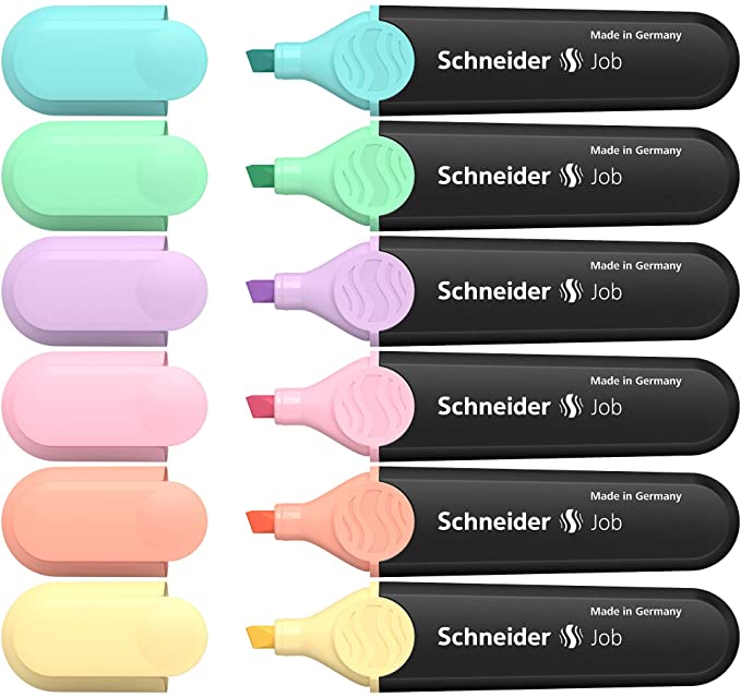MARCADOR FLUO PASTEL SCHNEIDER JOB