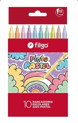 MARCADORES FILGO FINOS PASTEL X 10 COLORES  
