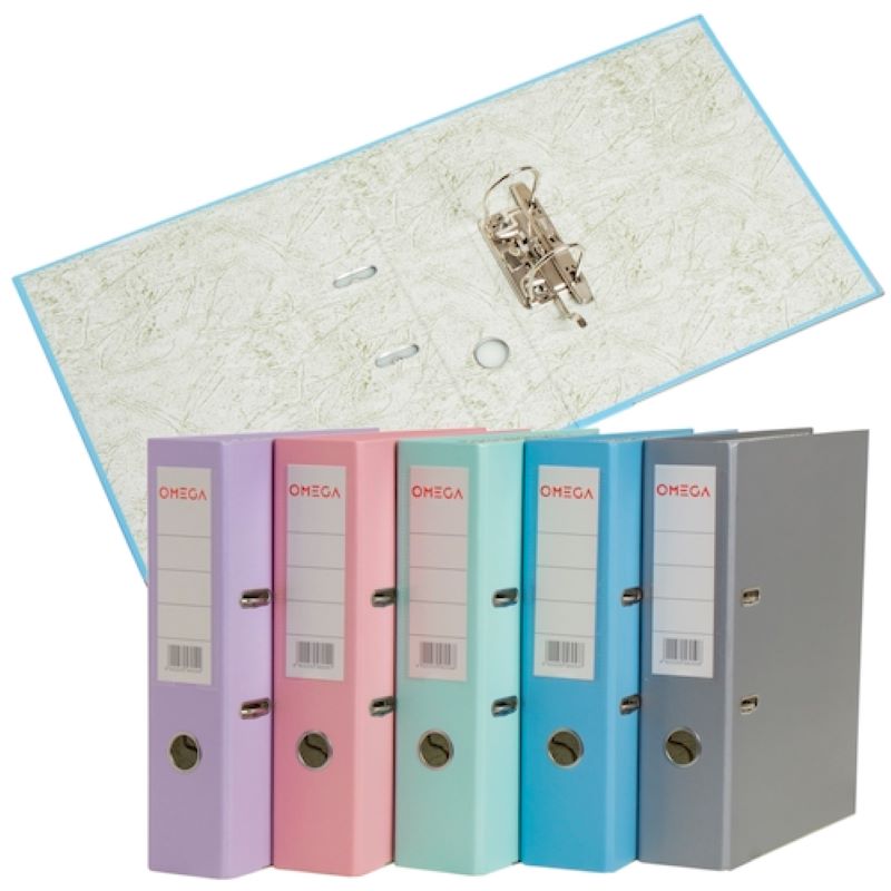 BIBLIORATO OMEGA L/ANCHO A4 PASTEL