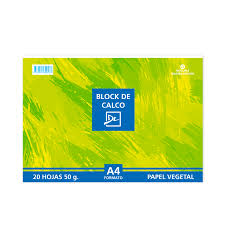 BLOCK CALCO A4 DALI X 20 HOJAS