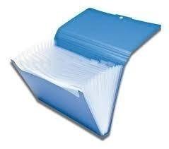 CARPETA CON ELASTICO 13 DIVISIONES A4