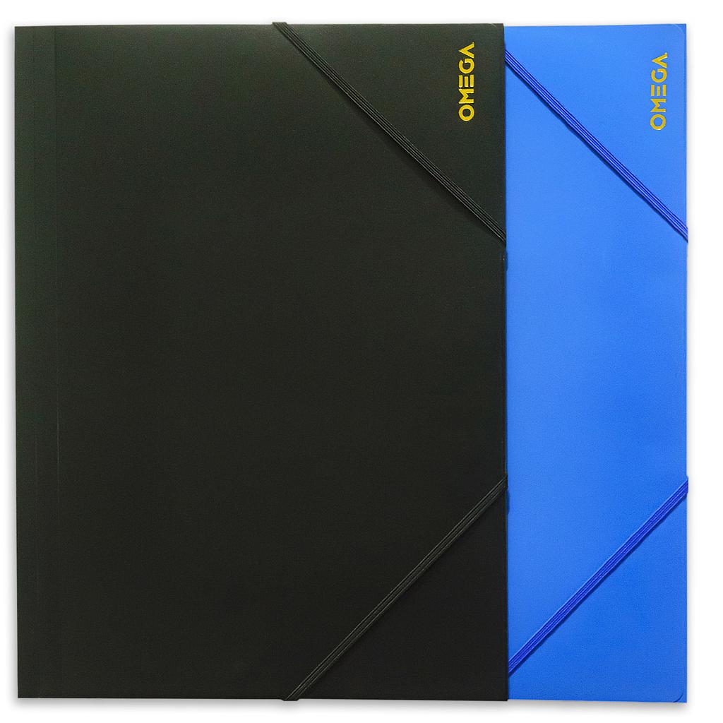 CARPETA CON ELASTICO A4 PLASTICA OMEGA
