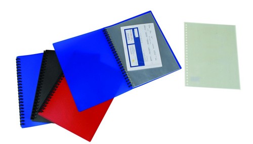 CARPETA CON ESPIRAL A4 20 FUNDAS