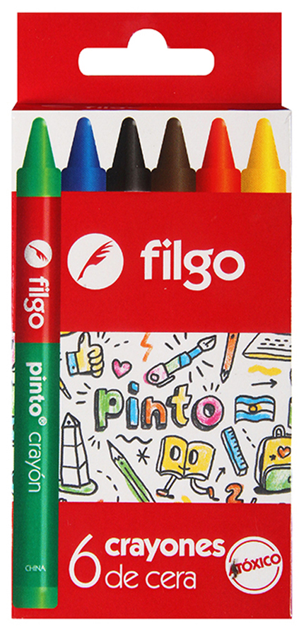 CRAYOLAS FILGO FINAS X 6 COLORES  