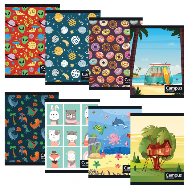 CUADERNO 96 HOJAS LISO CAMPUS