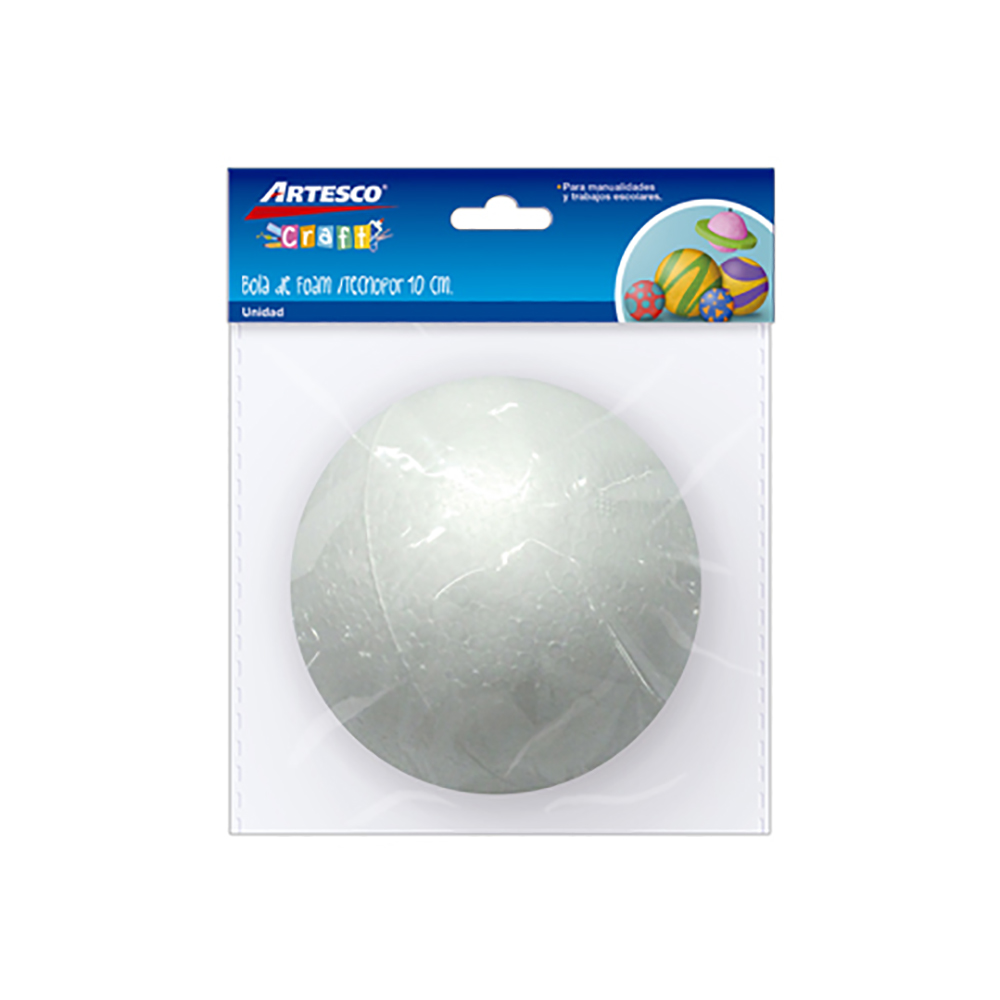 ESFERA DE ESPUMA PLAST 10CM. X 1