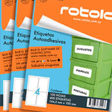 ETIQUETA ROTOLA A4 X 100 PLANCHAS