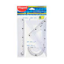 JUEGO DE GEOMETRIA MAPED 20CM.  