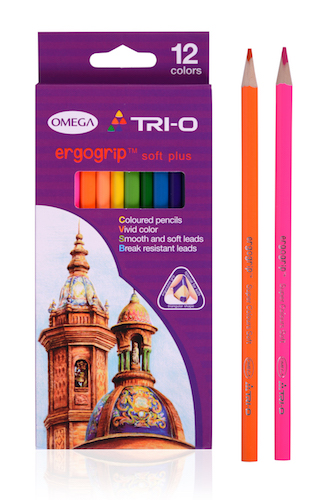 LAPICES OMEGA X 12 COLORES
