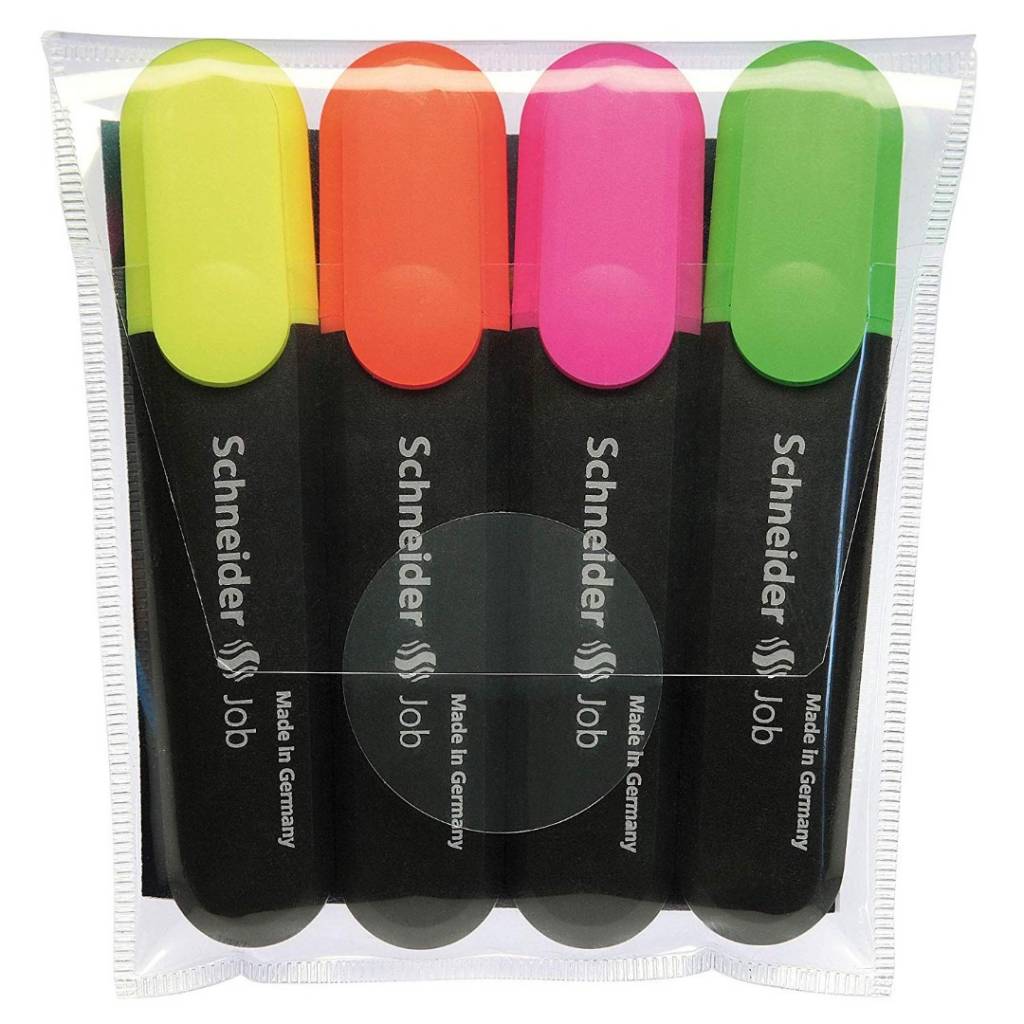 MARCADOR FLUO SCHNEIDER X 4